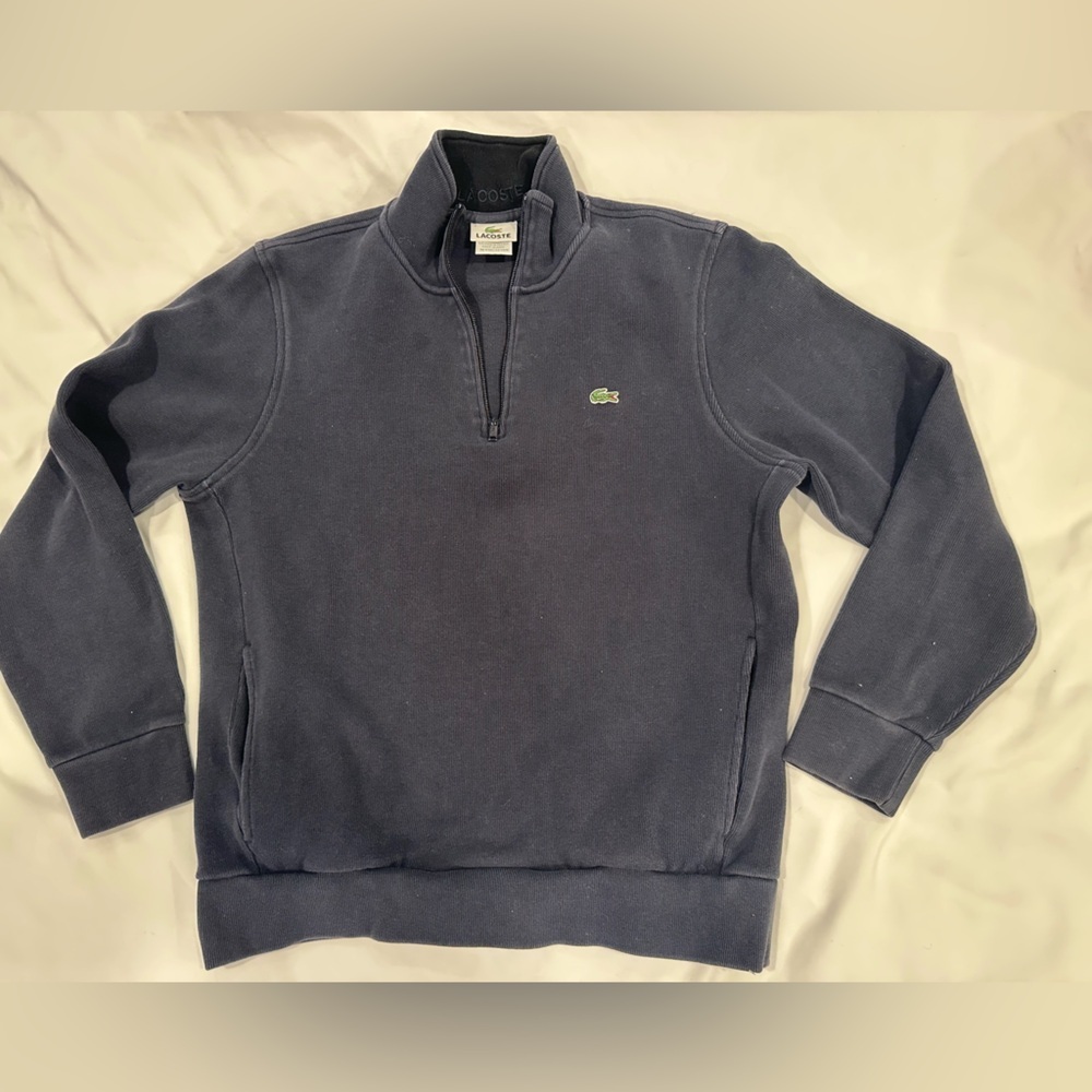 Lacoste Kid’s Navy Quarter Zip